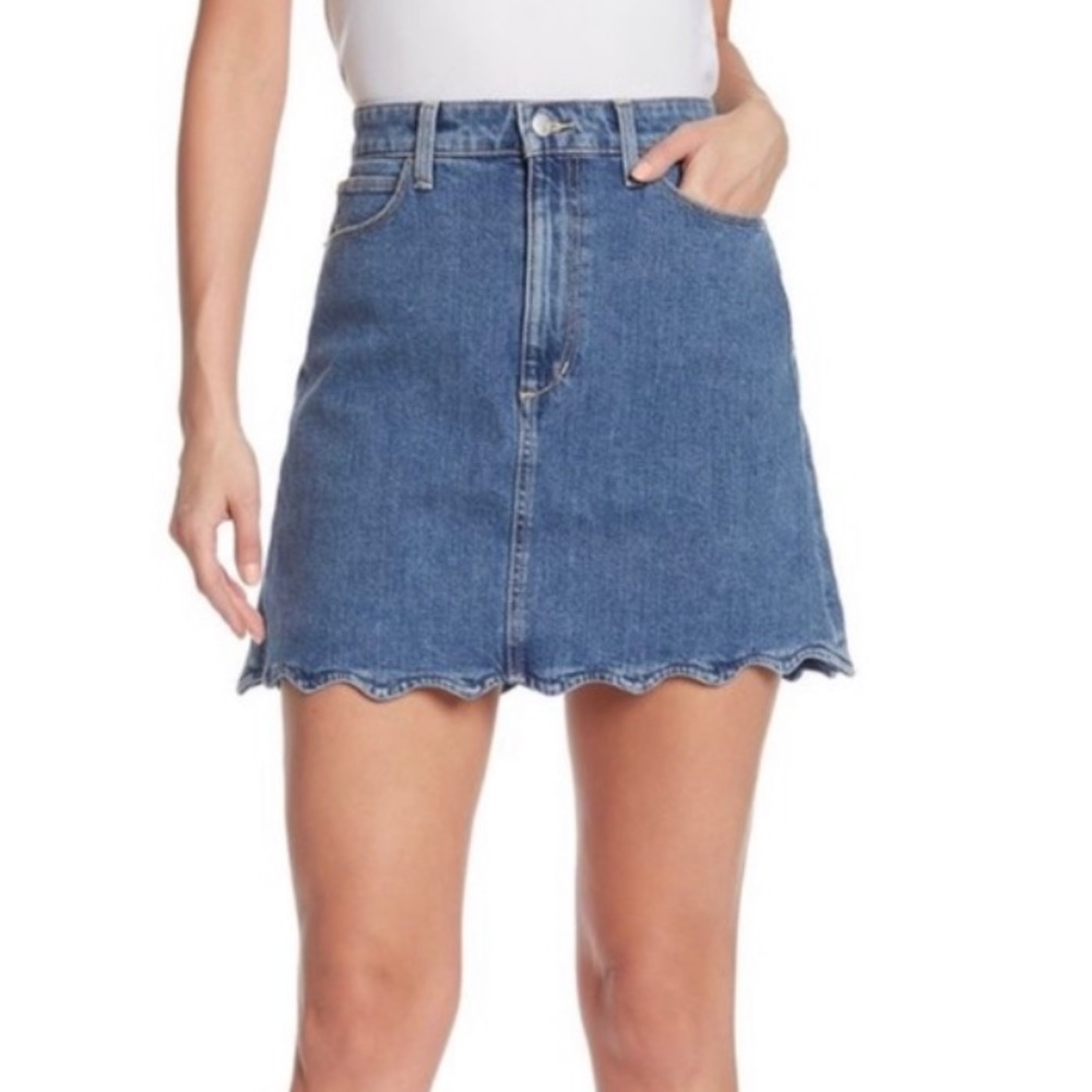 JOE’s JEANS ‘The Bella’ Kenzy Scallop-Hem Denim Skirt Size 27